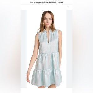 NWT Amanda Uprichard dress in ice blue. Size Large